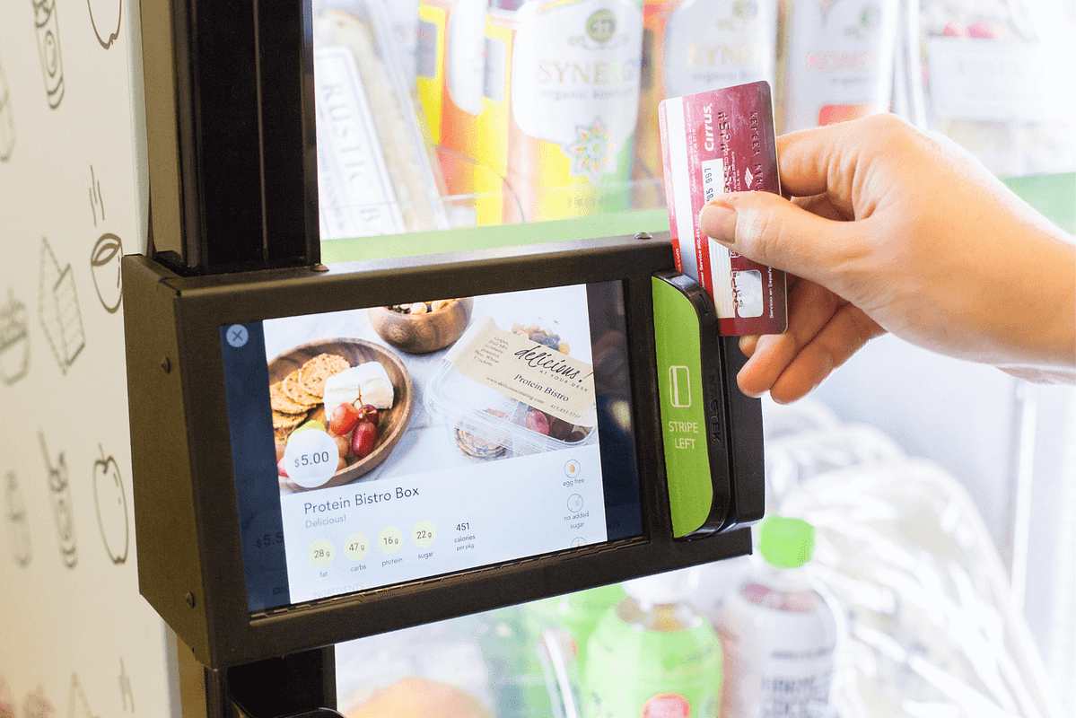 Byte Technology smart refrigerator credit card swipe