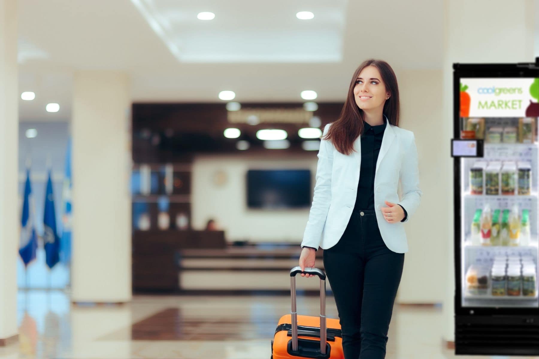 byte kiosk in a hotel